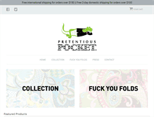 Tablet Screenshot of pretentiouspocket.com